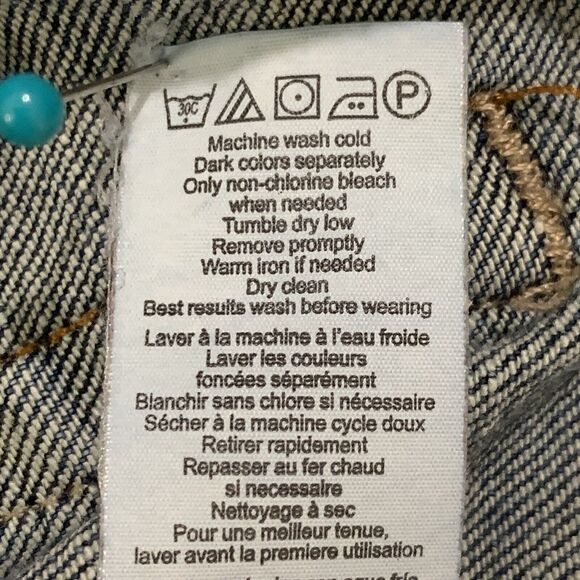 Calvin Klein Flared Jeans Women 14 Blue 5-Pocket Design‎ Stretch Belt Loops E50 - Picture 15 of 16